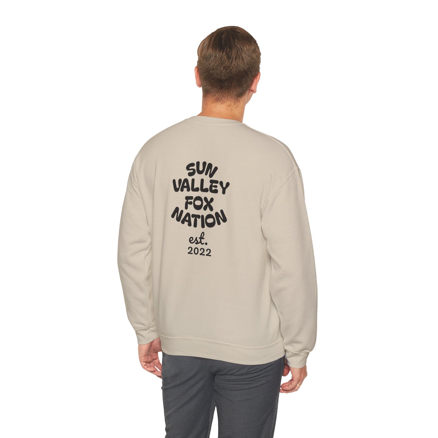 Sun Valley Fox Nation Crewneck Sweatshirt | Unisex Sweatshirt for Casual Wear