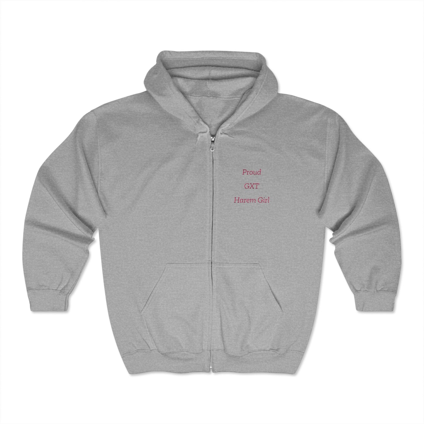 "Proud Harem Girl" (embroidery)  Full Zip Hooded Sweatshirt
