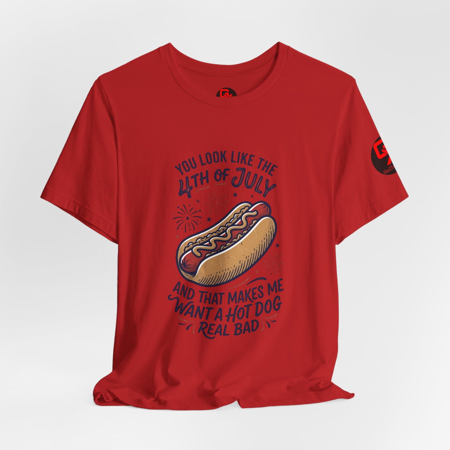 4th of July Hot Dog Graphic Tee
