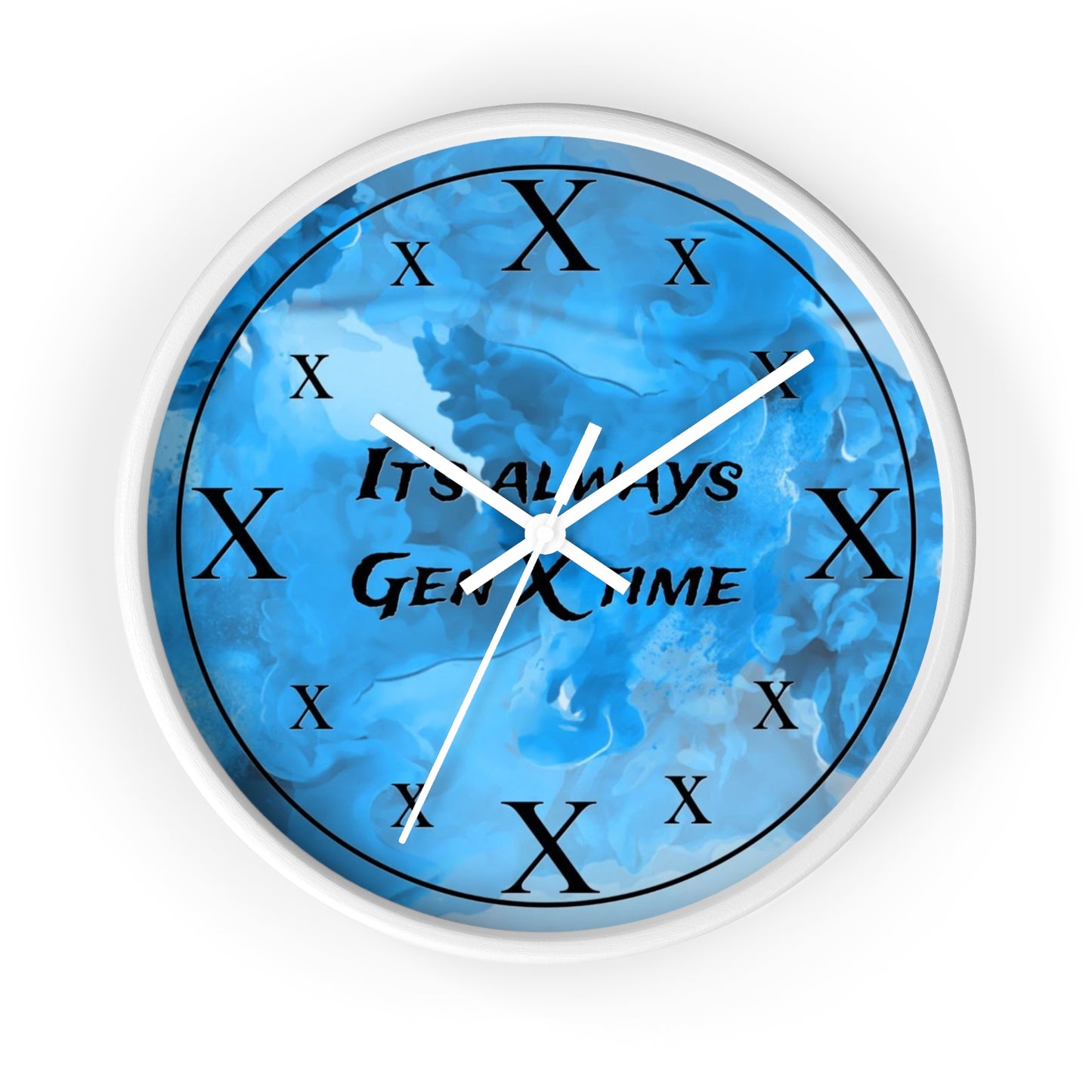 It's Always Gen X Time Wall Clock - (BLUE)