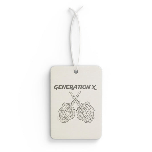 Cool Generation X Car Air Freshener, Vintage Car Accessory, Skeleton Design, Gift for Gen X Enthusiasts, Funny Air Freshener