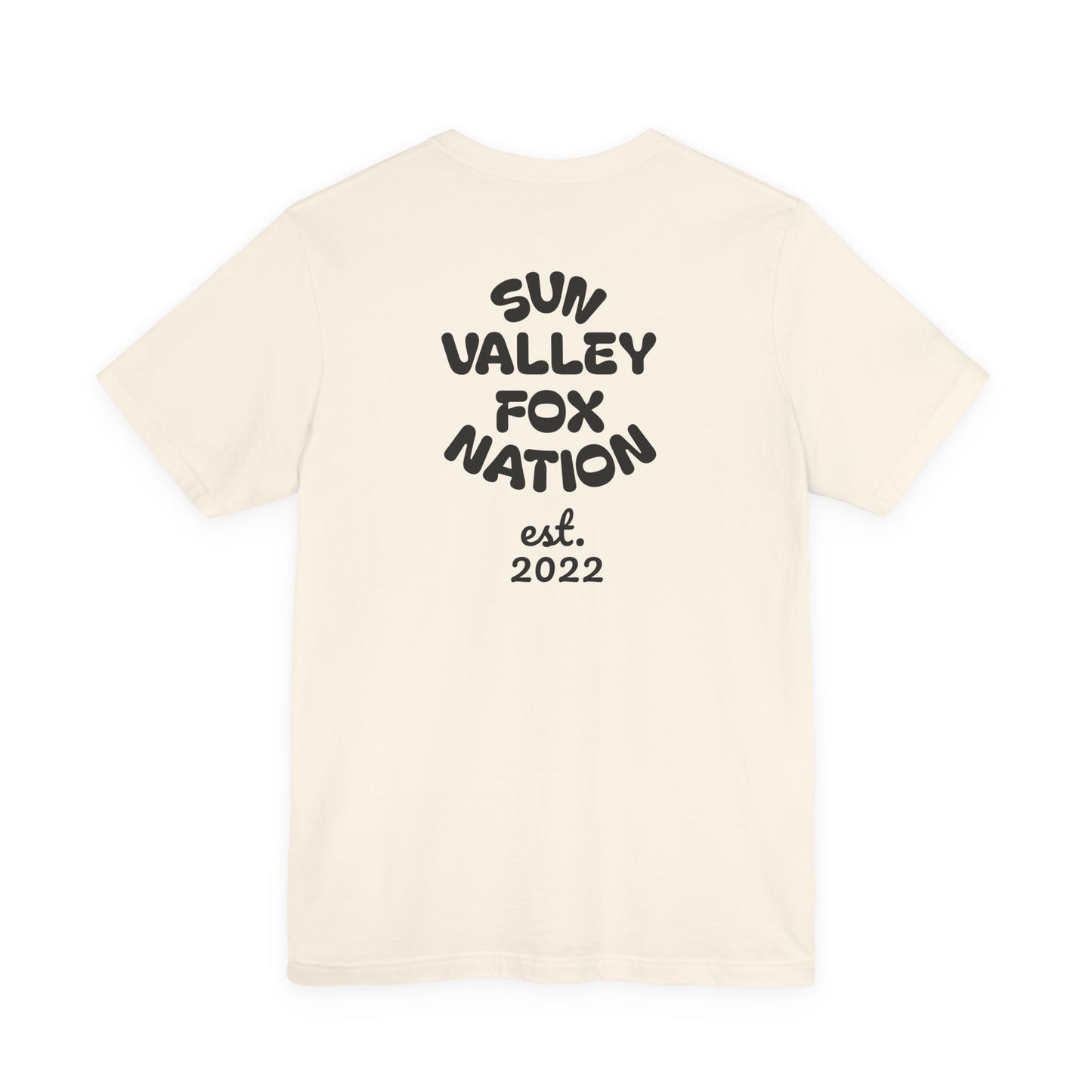 Cool Graphic Tee: Sun Valley Fox Nation, Fun Casual Wear,  Unique T-Shirt
