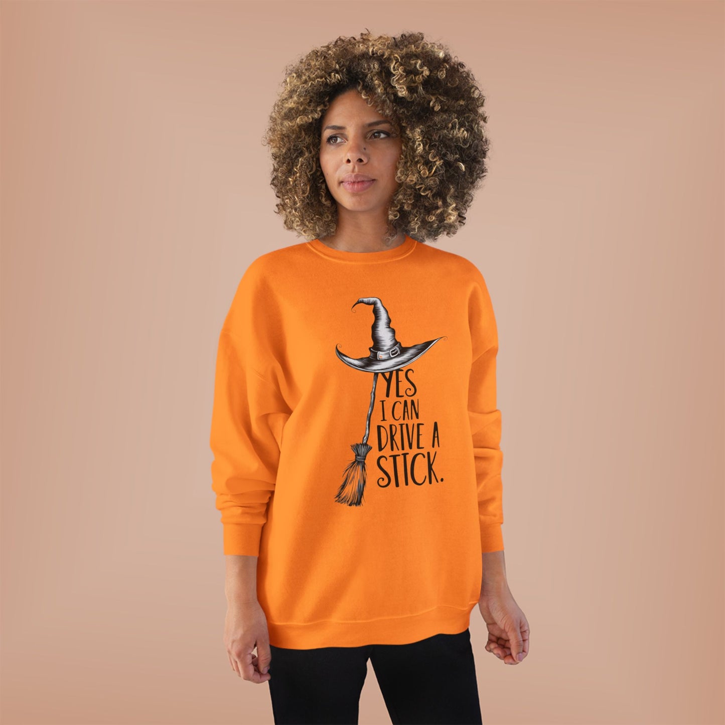 Halloween Witch Sweatshirt - Unisex Eco-Friendly Crewneck, Funny Gift, Cozy Fall Apparel, Perfect for Costume Parties, Thanksgiving