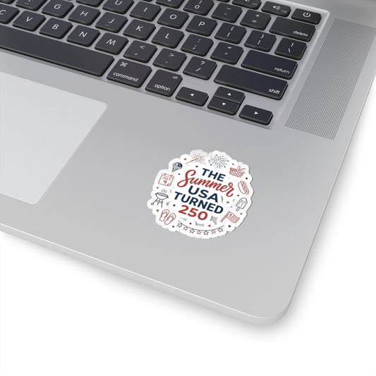 Patriotic Summer USA Sticker