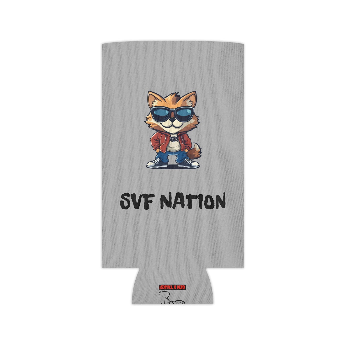 Chill Vibe Can Cooler - SVF Nation Koozie, Party Essential, Gift for Beer Lovers, Summer BBQ Accessory, Fun Beverage Holder