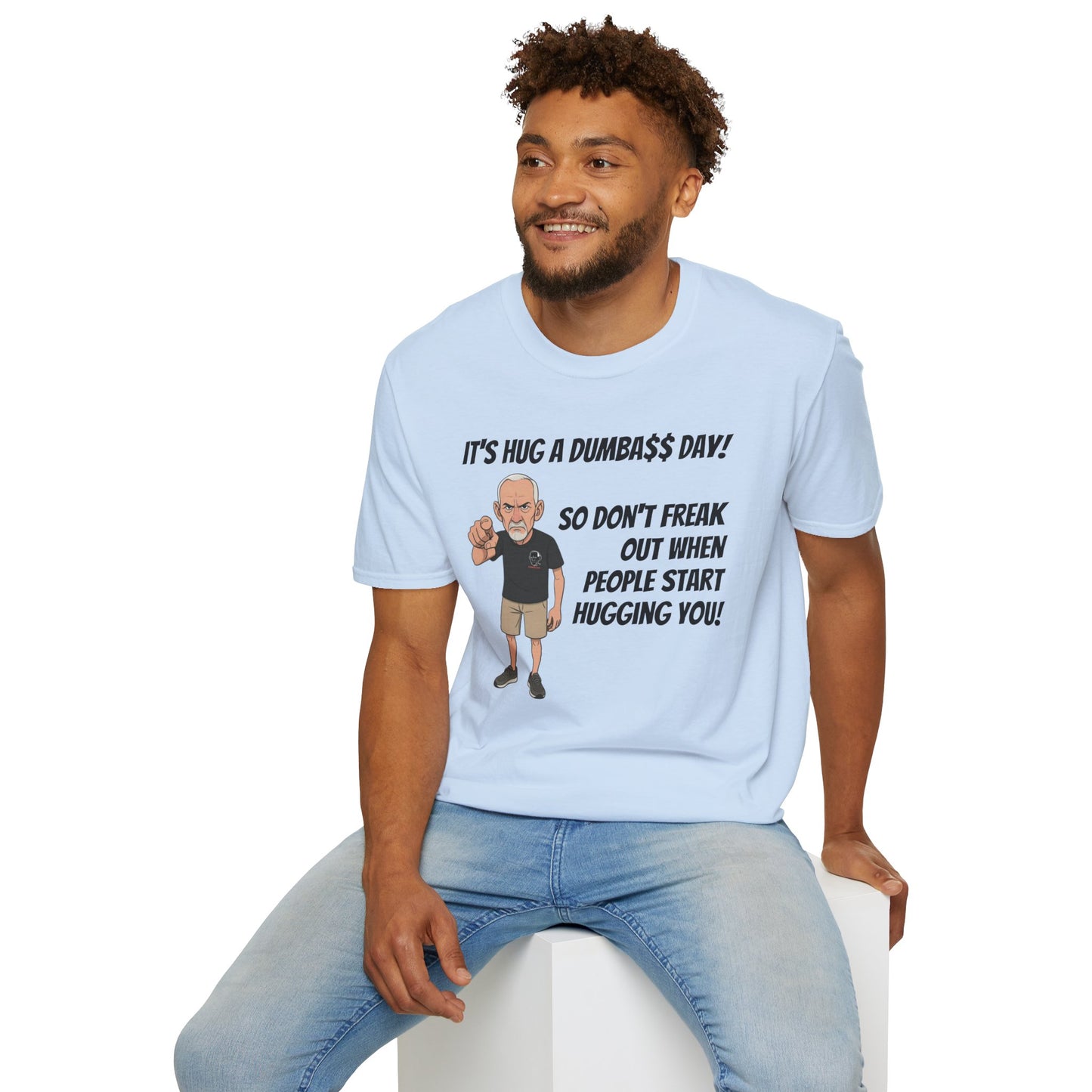 Sun Valley Fox Hug A Dumbass Day, Gift for Friends, Humorous Tee, Casual Wear