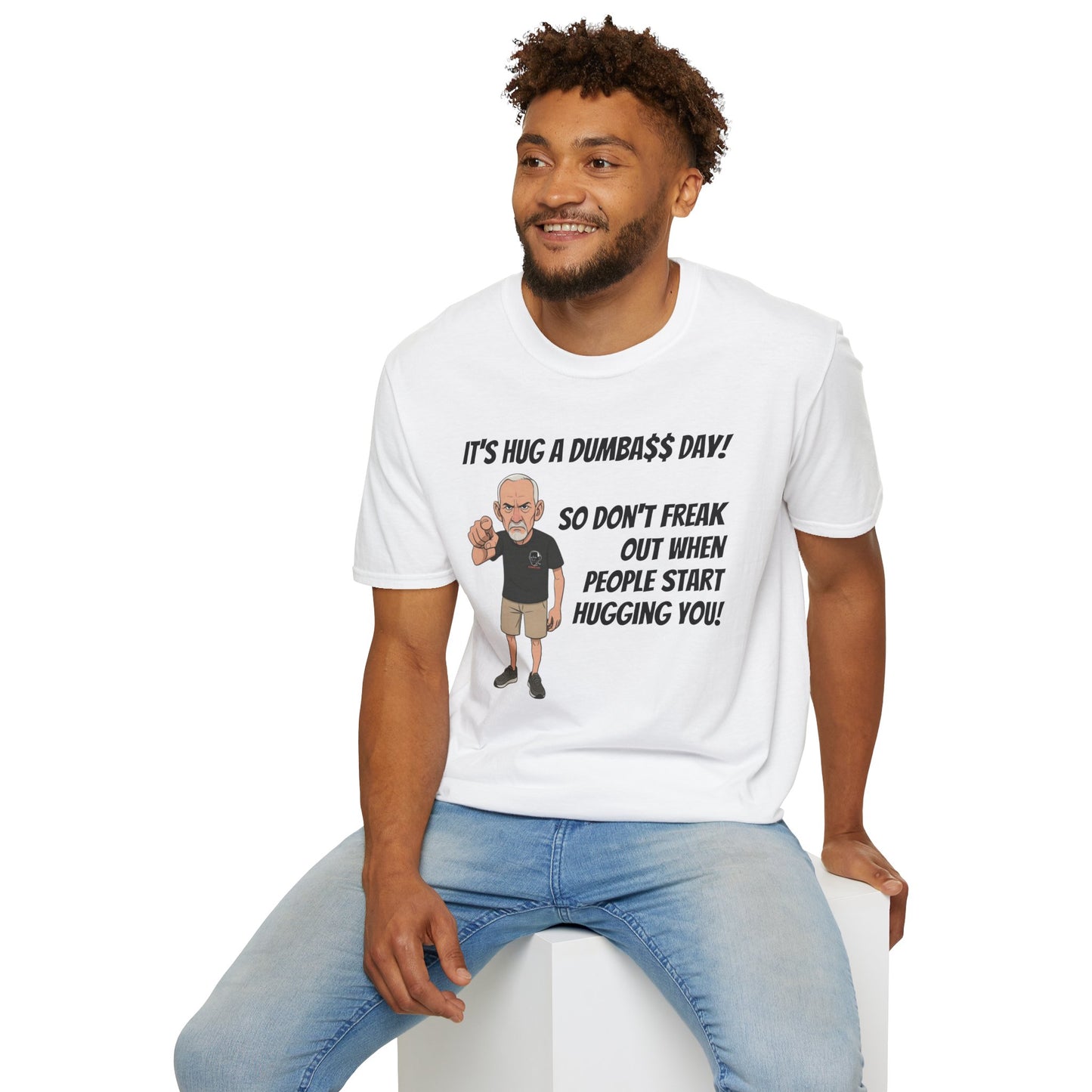 Sun Valley Fox Hug A Dumbass Day, Gift for Friends, Humorous Tee, Casual Wear