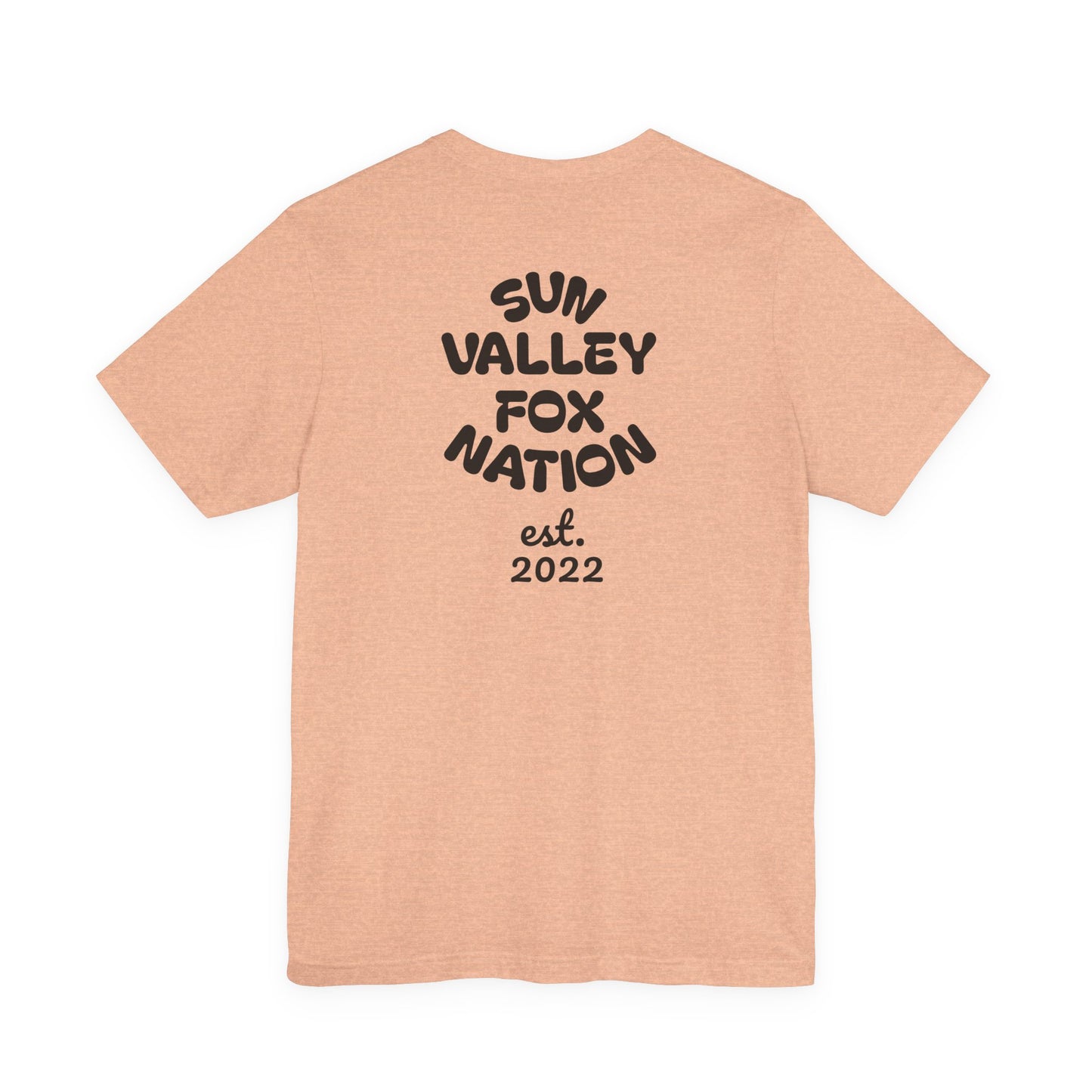 Cool Graphic Tee: Sun Valley Fox Nation, Fun Casual Wear,  Unique T-Shirt