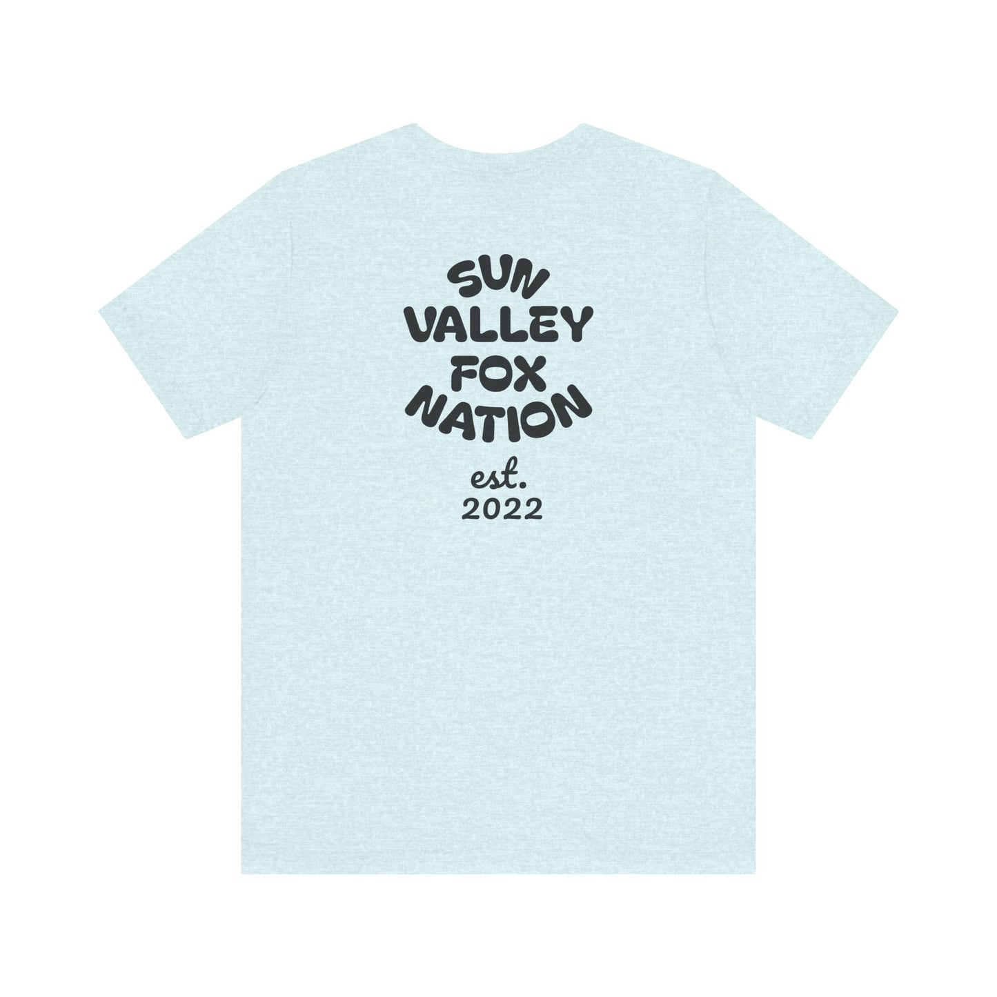 Cool Graphic Tee: Sun Valley Fox Nation, Fun Casual Wear,  Unique T-Shirt
