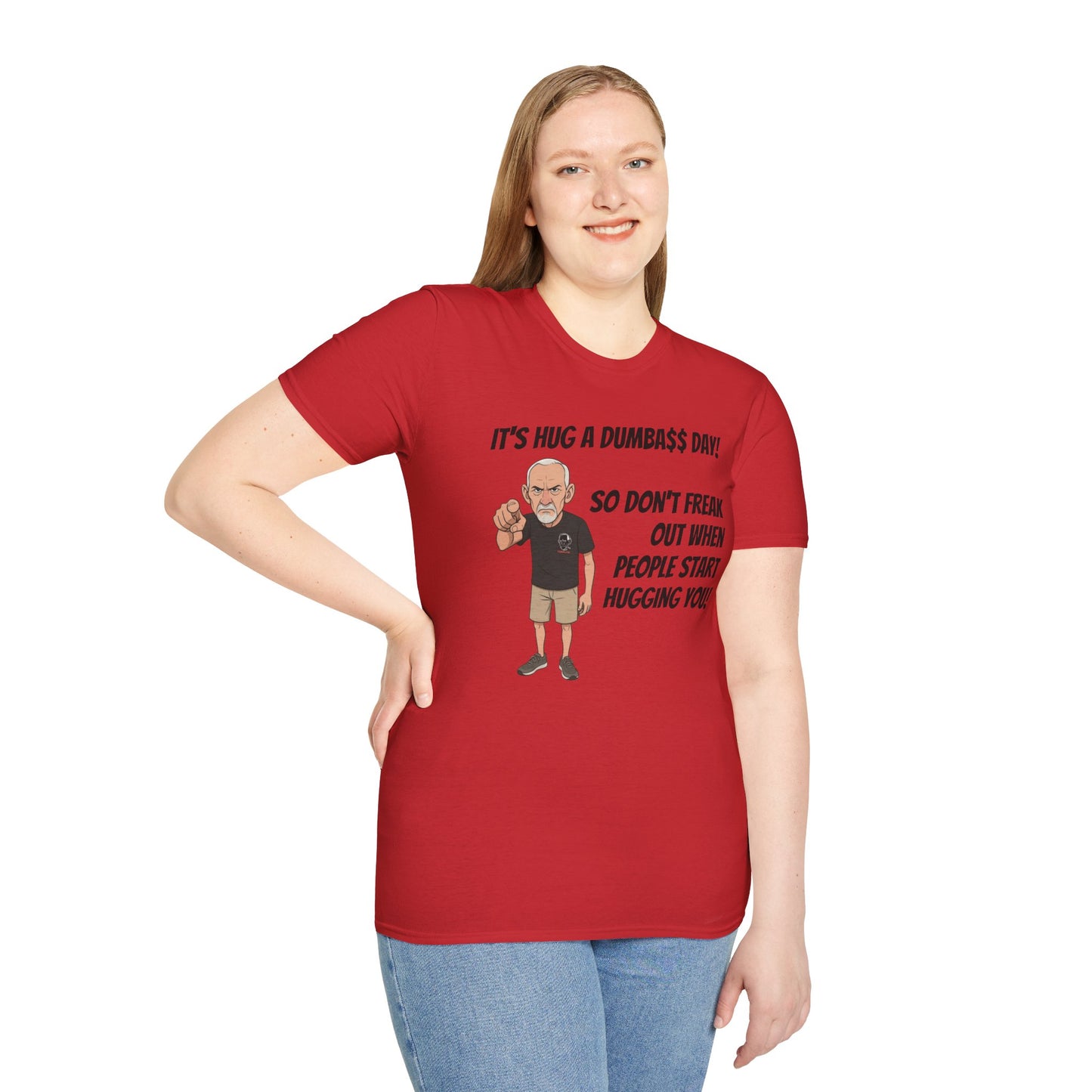 Sun Valley Fox Hug A Dumbass Day, Gift for Friends, Humorous Tee, Casual Wear