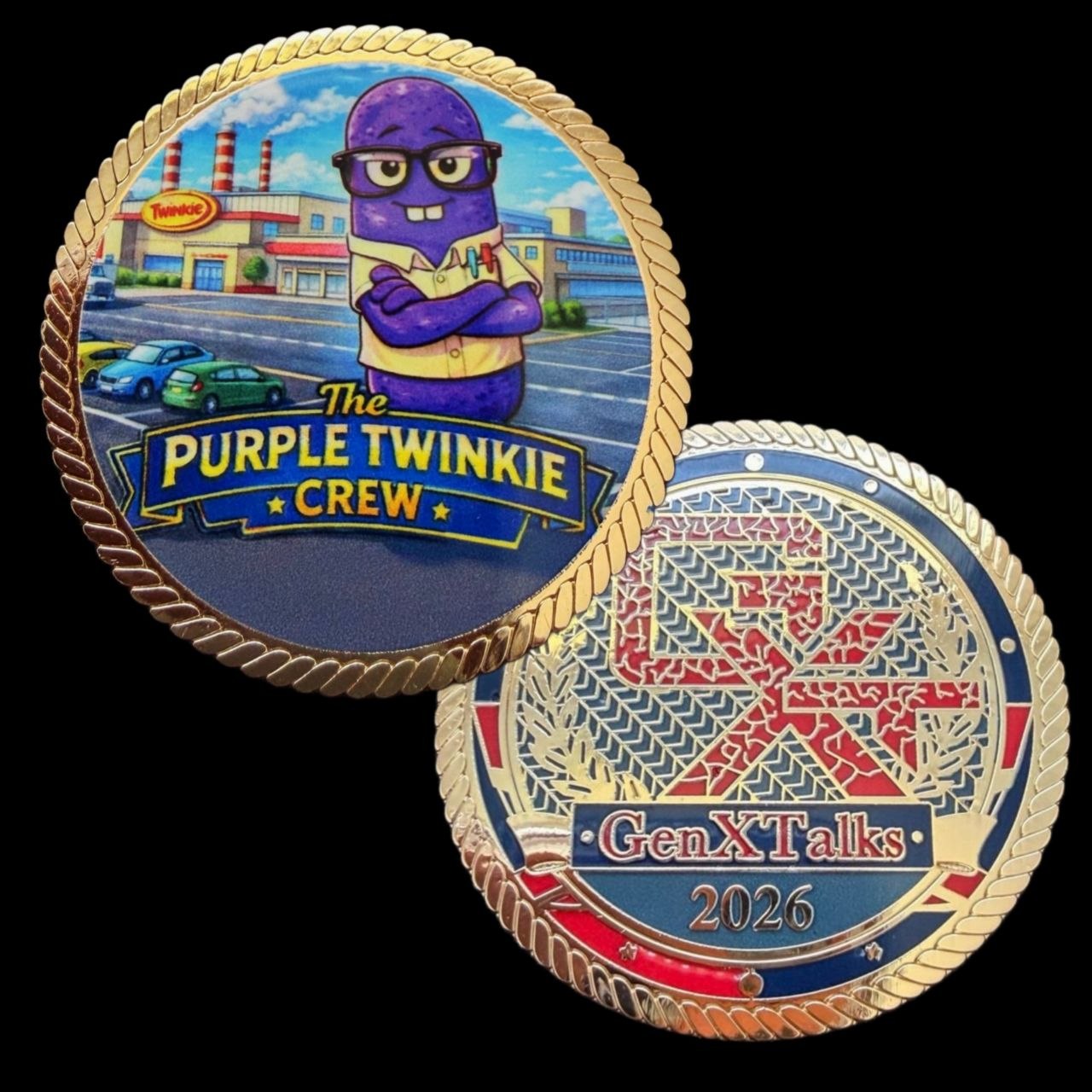 Purple Twinkie Challenge Coin